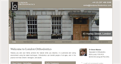 Desktop Screenshot of londonorthodontics.com