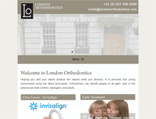 Tablet Screenshot of londonorthodontics.com